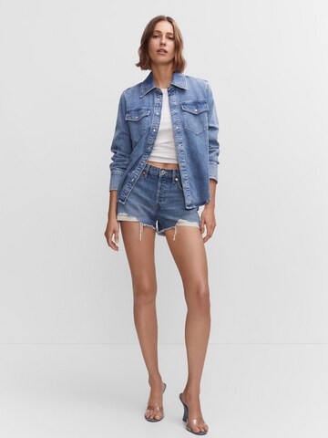 MANGO regular Jeans 'HAILEY' i blå