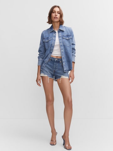 MANGO regular Jeans 'HAILEY' i blå