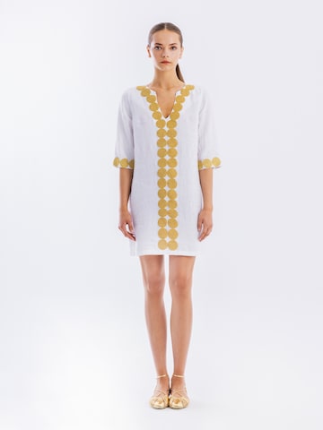 Haris Cotton Jurk 'Haris Cotton' in Wit