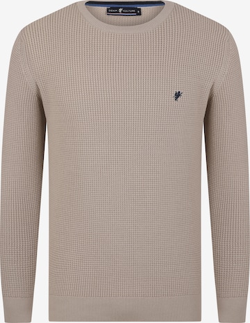 DENIM CULTURE Pullover 'ALJAMAIN' in Beige: predná strana