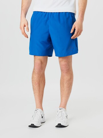 NIKE Normální Sportovní kalhoty 'Challenger Run Division' – modrá: přední strana