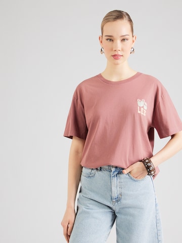 T-shirt Lee en rouge : devant