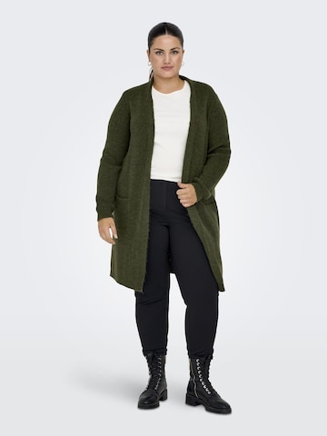 ONLY Carmakoma Knit Cardigan 'CARJADE' in Green