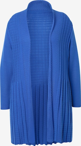 Cardigan MIAMODA en bleu : devant