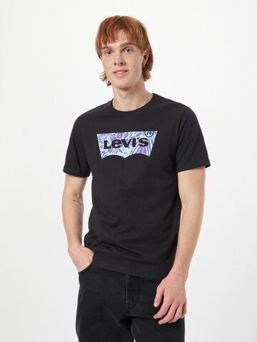 LEVI'S ® Regular Shirt 'Graphic Crewneck Tee' in Schwarz: Vorderseite