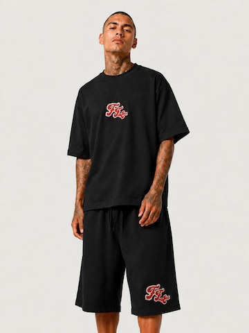 Farfromlove Baggy Sports trousers 'CORT JORTS' in Black