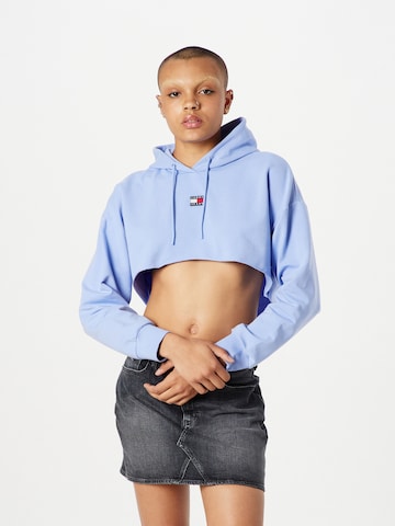 Sweat-shirt Tommy Jeans en bleu : devant