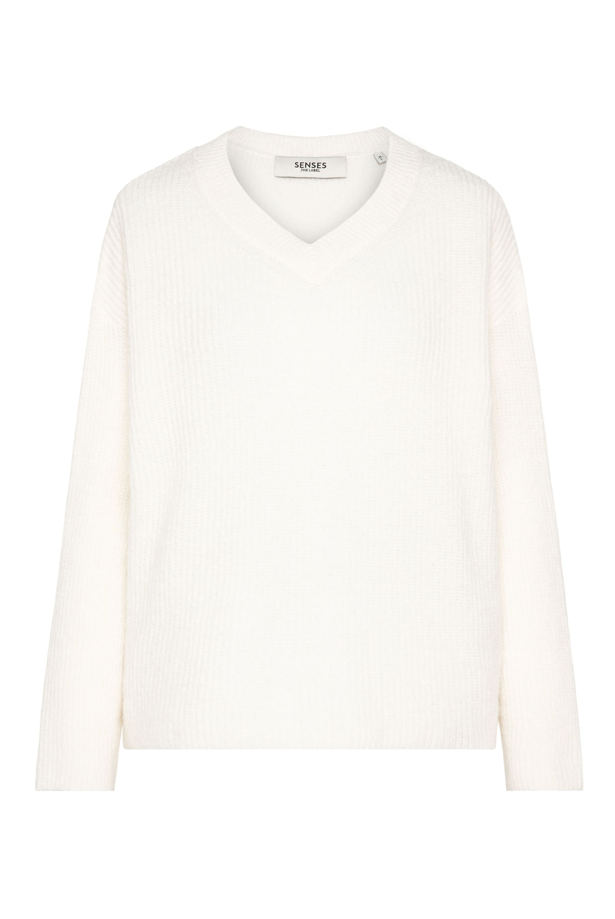 SENSES.THE LABEL Pullover in Weiß: Vorderseite