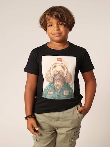 T-Shirt 'Cabo' Deeluxe en noir : devant