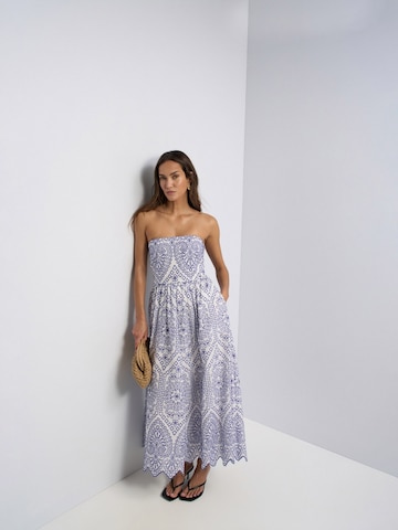 Salsa Jeans Jurk in Blauw: voorkant