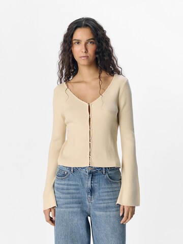 Cardigan 'OBJCOSTICA' OBJECT en beige : devant