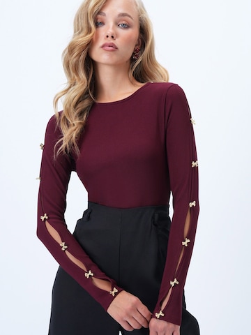 T-shirt Trend Alaçatı Stili en rouge