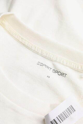 ESPRIT Sweatshirt & Zip-Up Hoodie in XS in White