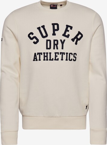 Sweat-shirt Superdry en blanc : devant