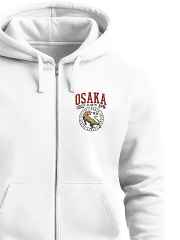 Neverless Zip-Up Hoodie 'Osaka' in White
