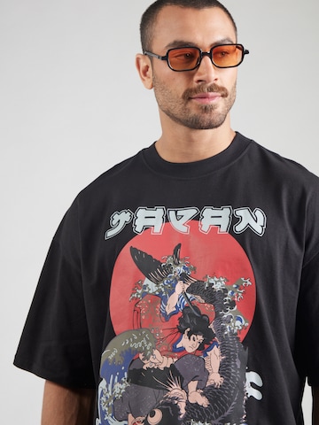 ALPHA INDUSTRIES Tričko 'Japan Warrior' – černá