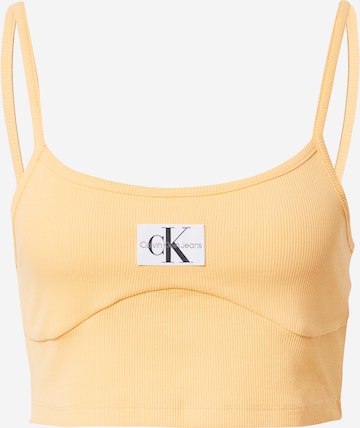 Calvin Klein Jeans - Top em laranja: frente