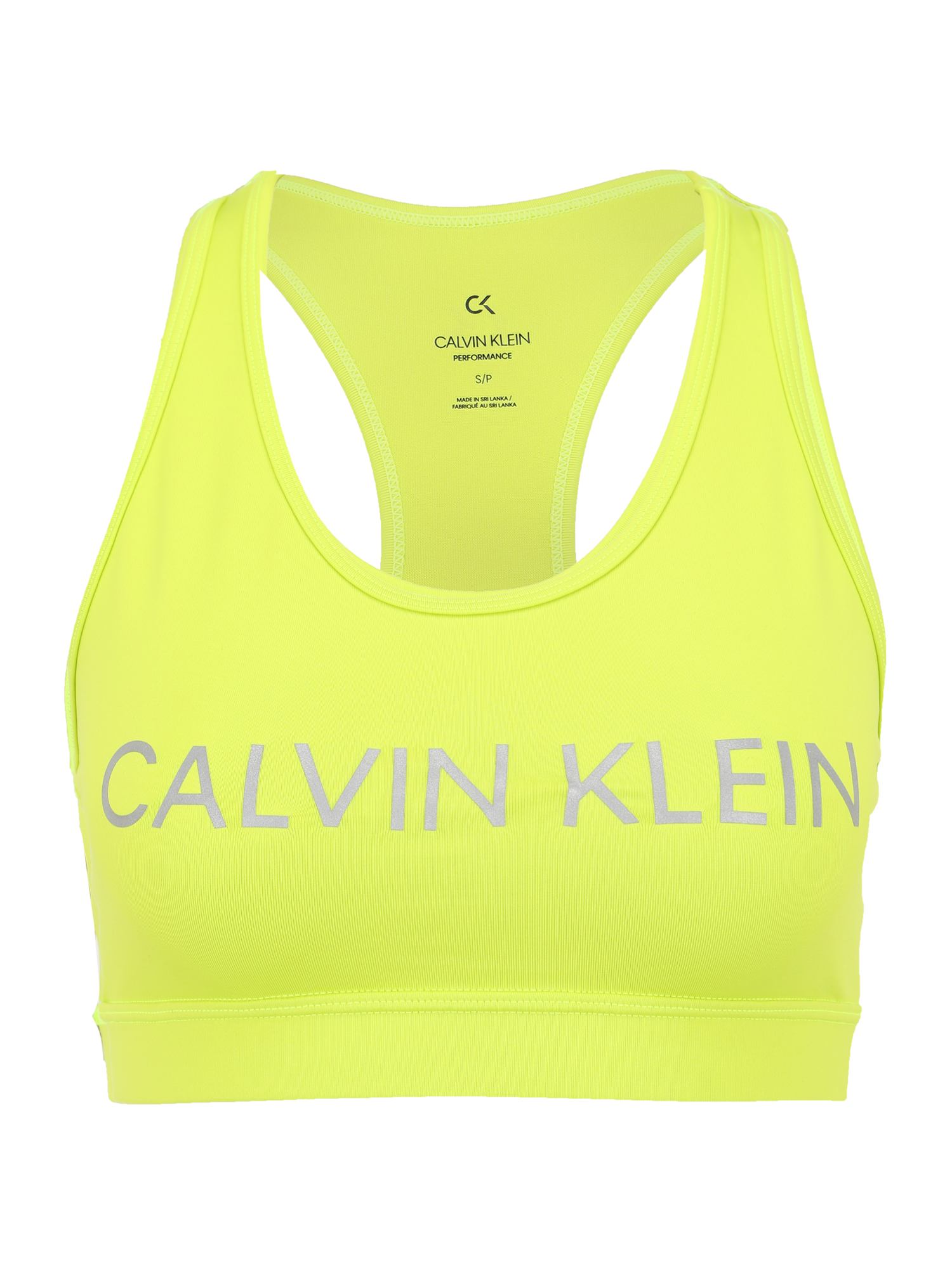 Calvin Klein Performance Reggiseno sportivo in Giallo Neon 