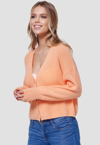 Decay Knit Cardigan in Orange