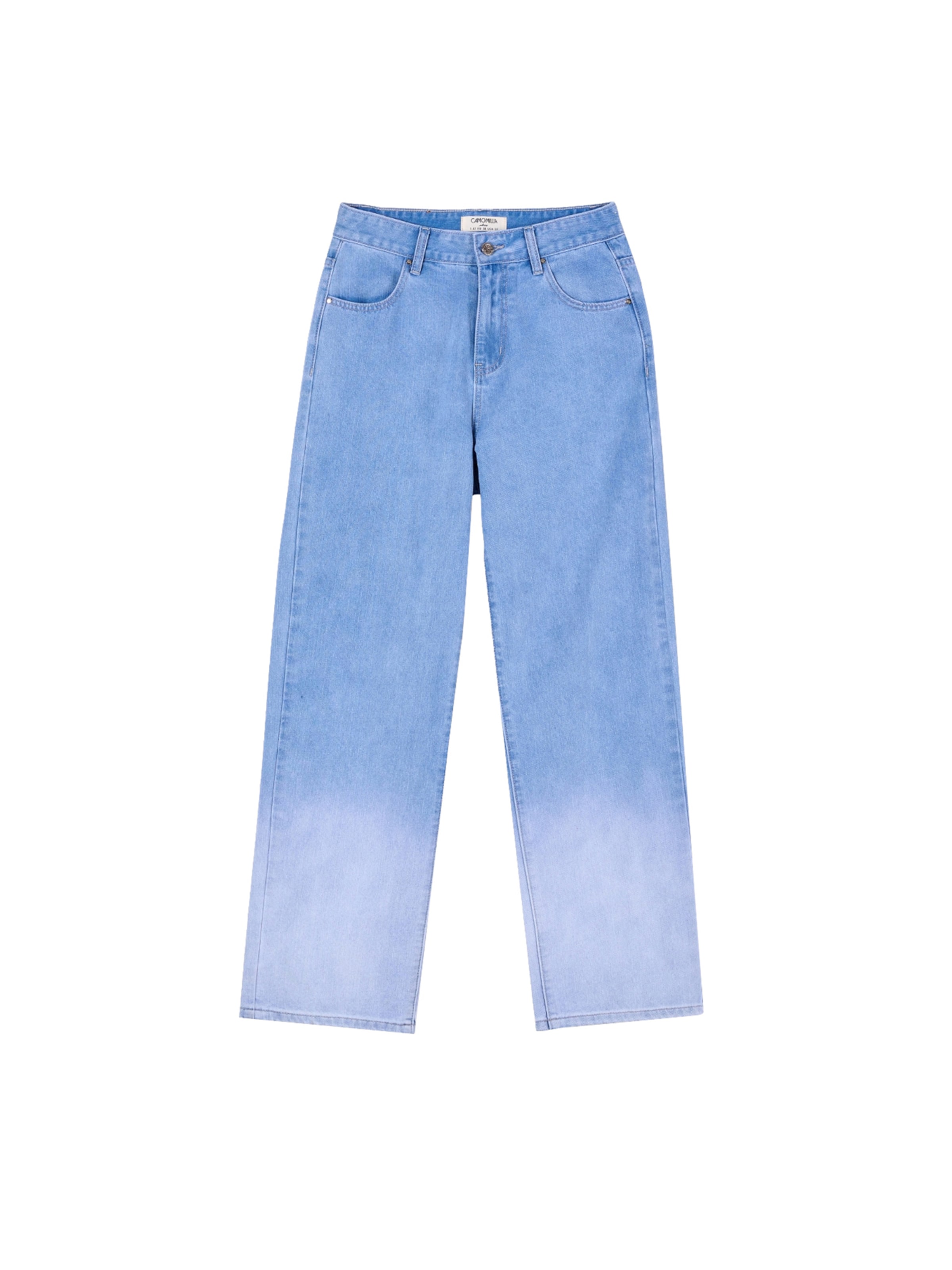 Baggy Jean Camomilla Italia en bleu : devant