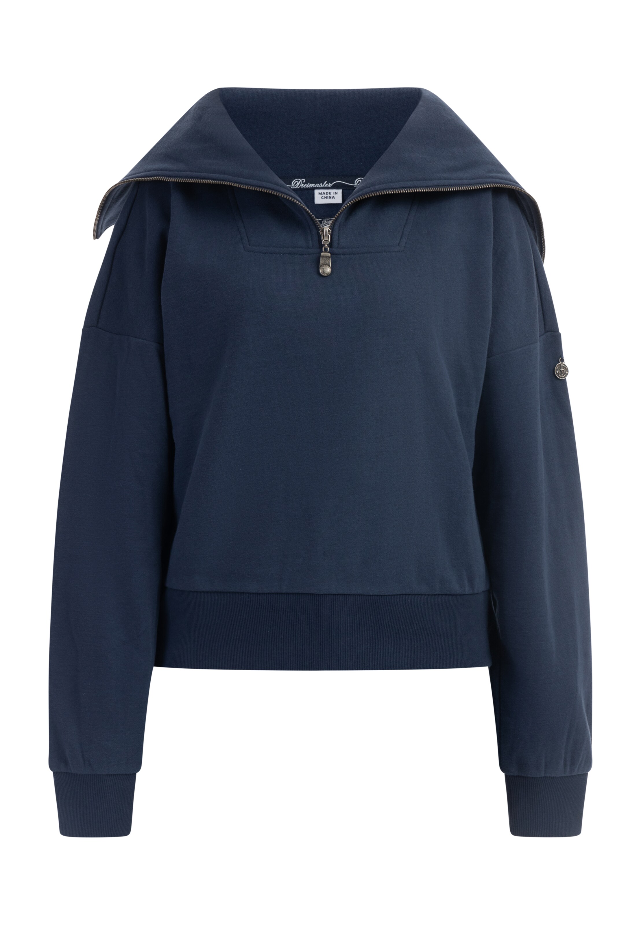 DreiMaster Vintage Mikina 'Idem' - Modrá: predná strana