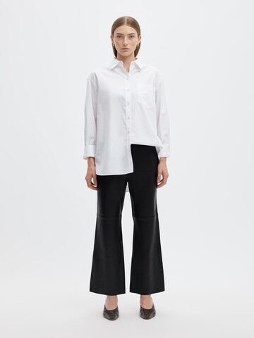 SELECTED Flared Trousers in Black