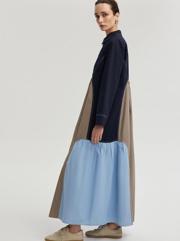 Touché Privé Kjole 'Color Block Dress' i blå