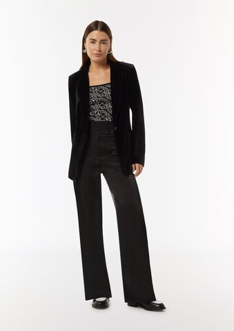 COMMA Wide Leg Hose in Schwarz
