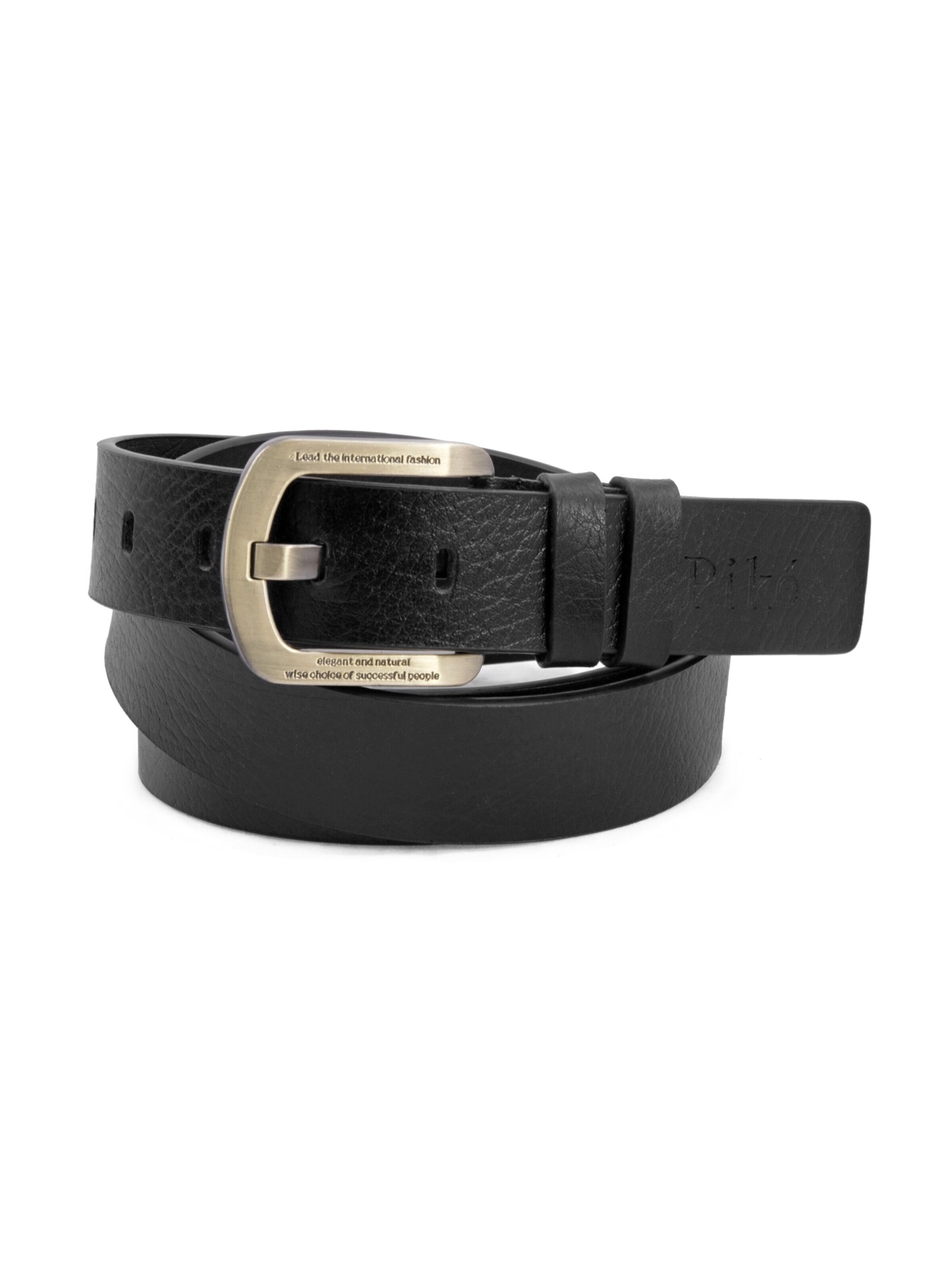 piké Belt in Black: front