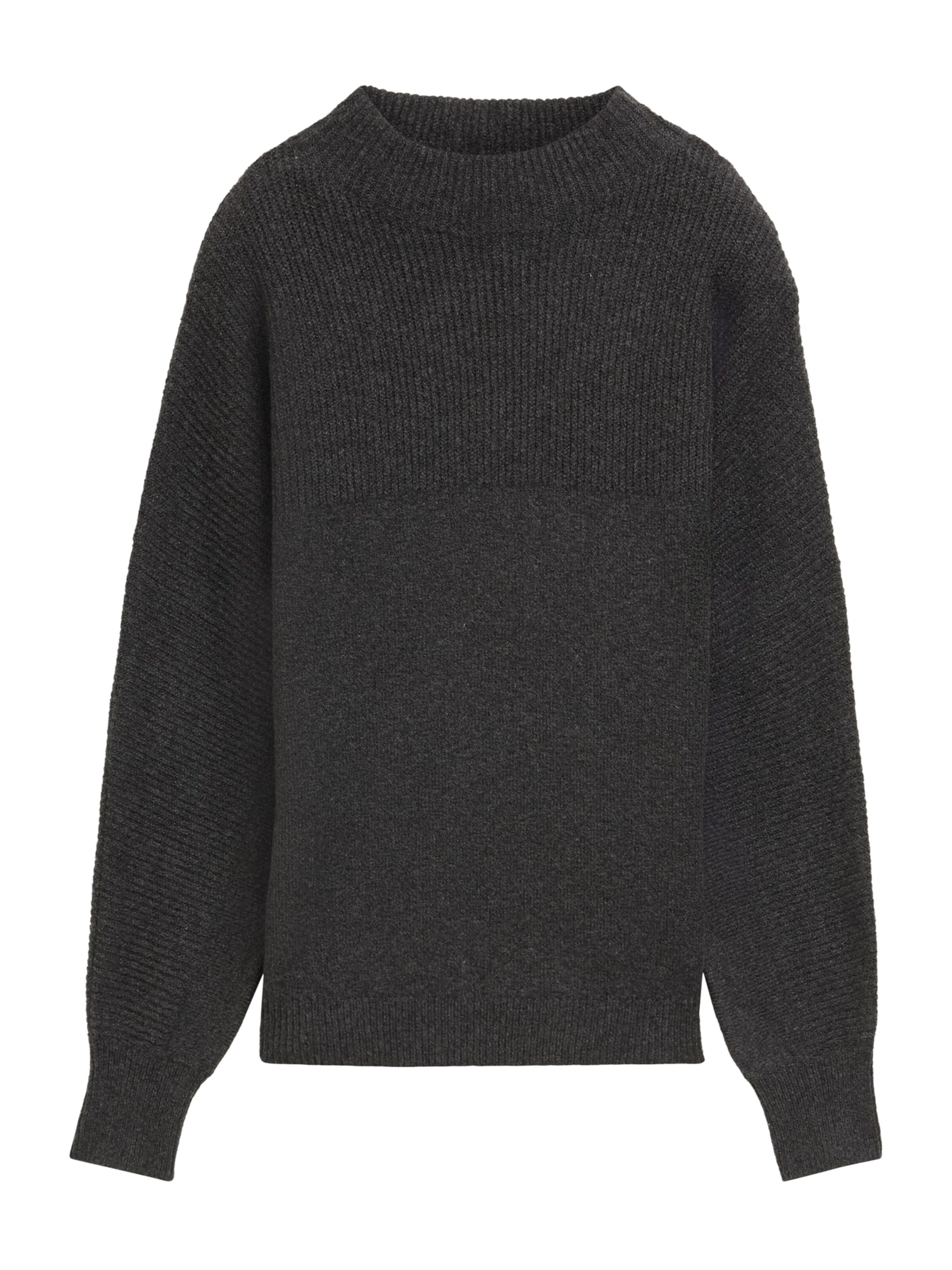 TOM TAILOR DENIM Pulover | siva barva: sprednja stran