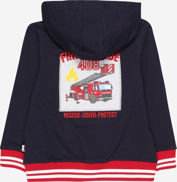 SALT AND PEPPER Zip-Up Hoodie 'Fire Chief' in Blue