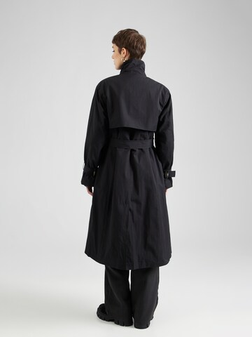 Claire Between-Seasons Coat 'Ombretta' in Black