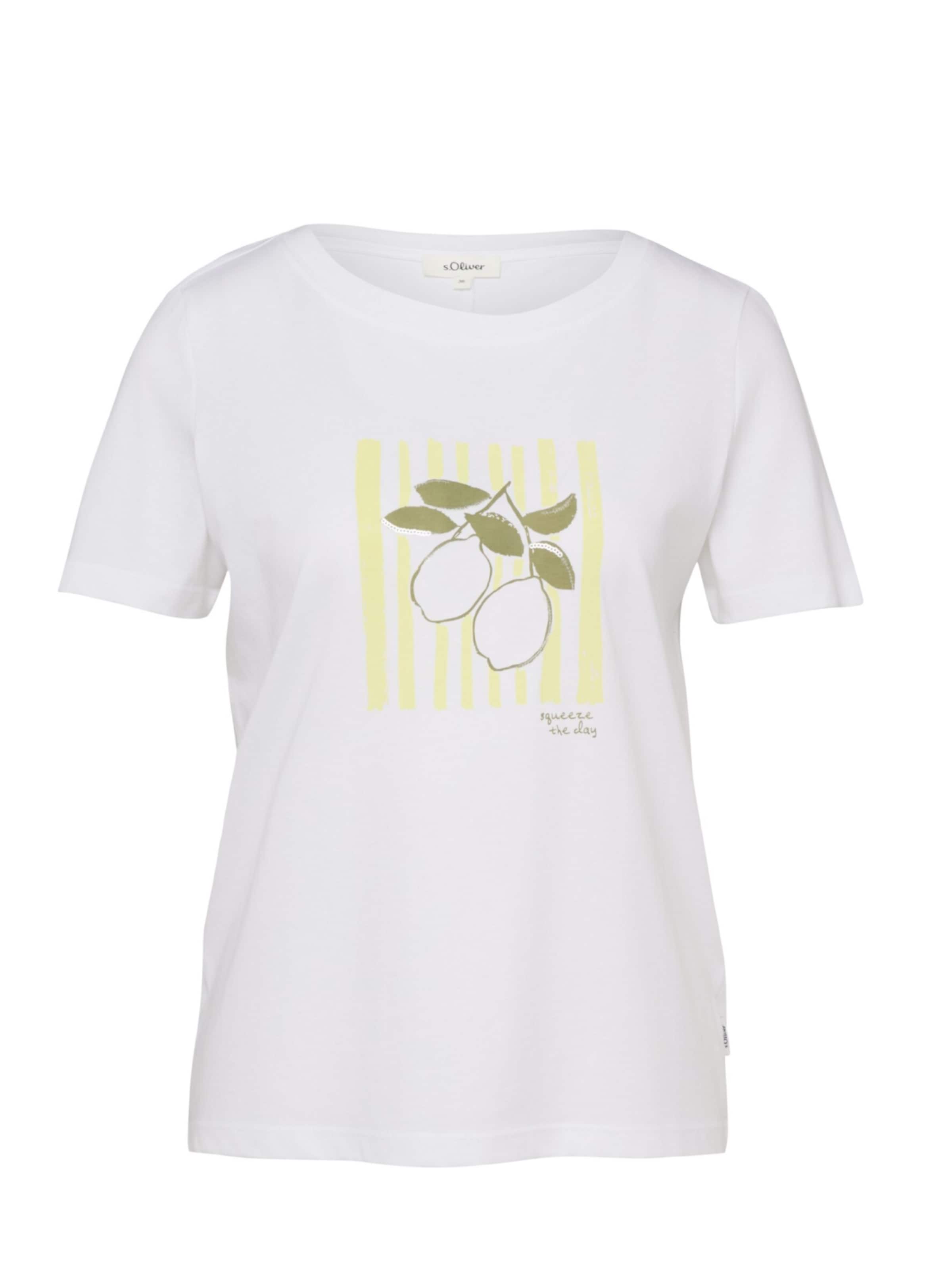 s.Oliver Shirt 's.Oliver - Dames t-shirt' in Wit: voorkant