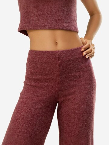 Wide Leg Pantalon Hiccup en rouge