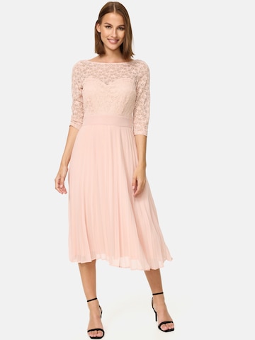 Orsay - Vestido de cocktail 'Fit&Flare' em rosa: frente