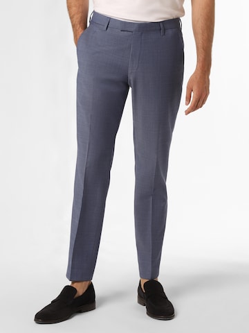 JOOP! Regular Pleated Pants 'Brad' in Blue: front