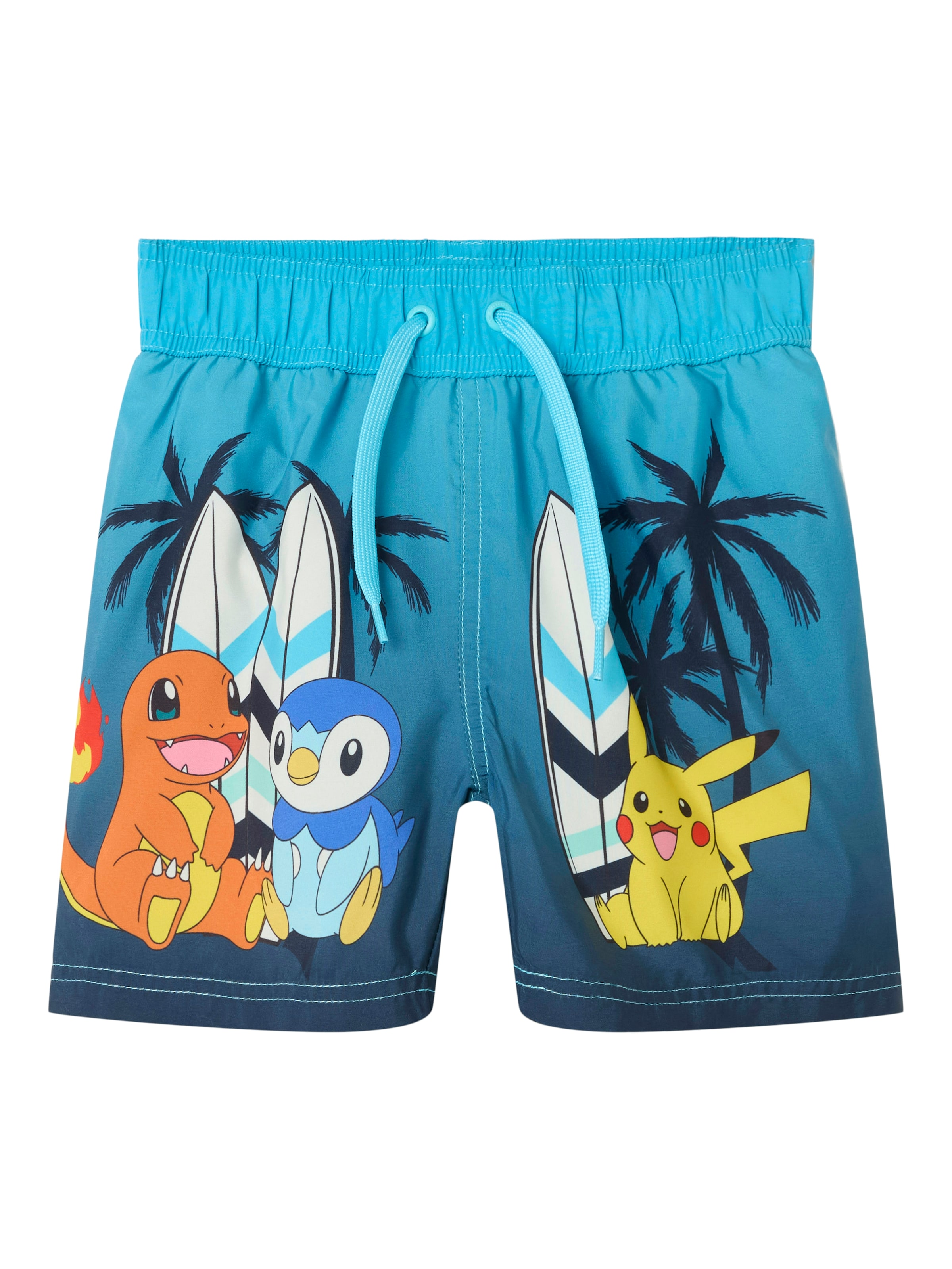 NAME IT Board Shorts 'NMMCoy Pokemon' in Blue: front