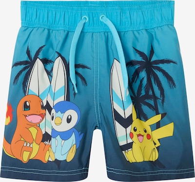 NAME IT Bermudas 'NMMCoy Pokemon' en marino / aqua / naranja / blanco, Vista del producto