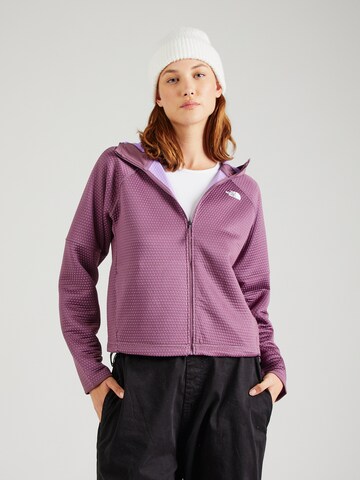 THE NORTH FACE Sportsweatjacke in Lila: Vorderseite