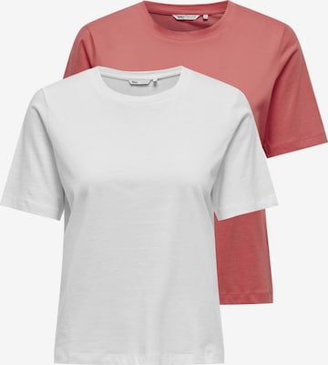 T-shirt ONLY en rose : devant