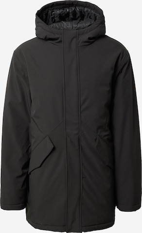 !Solid Демисезонная куртка в Черный: спереди