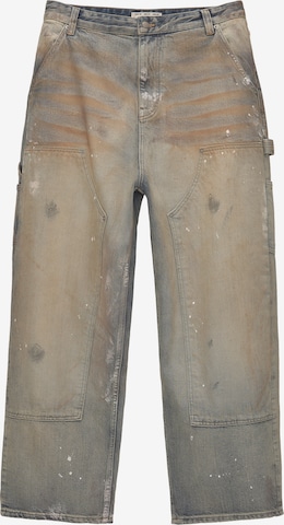 Regular Jeans cargo Pull&Bear en marron : devant
