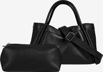 Cluty Handbag '2 IN 1' in Black: front