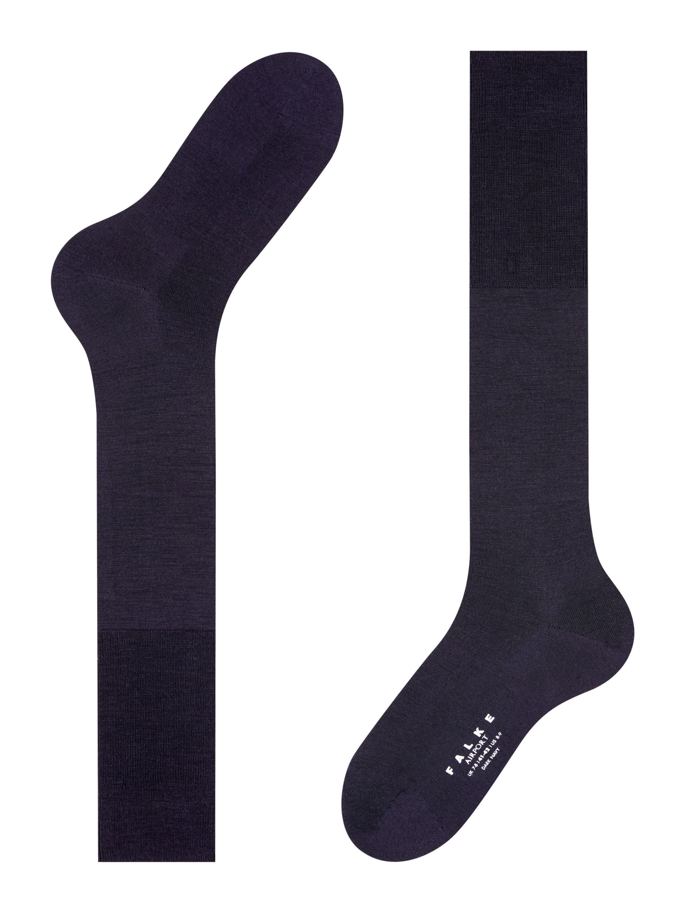FALKE Knee High Socks 'Airport' in Blue