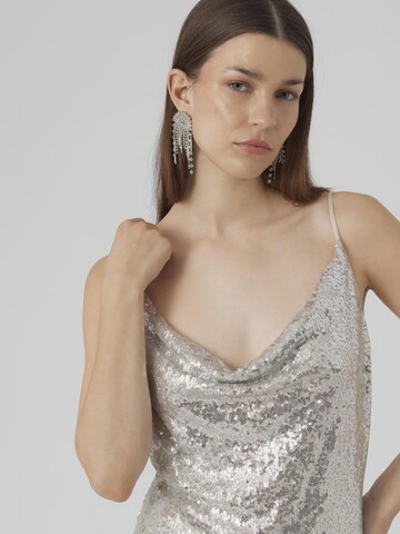 Robe de cocktail VERO MODA en argent