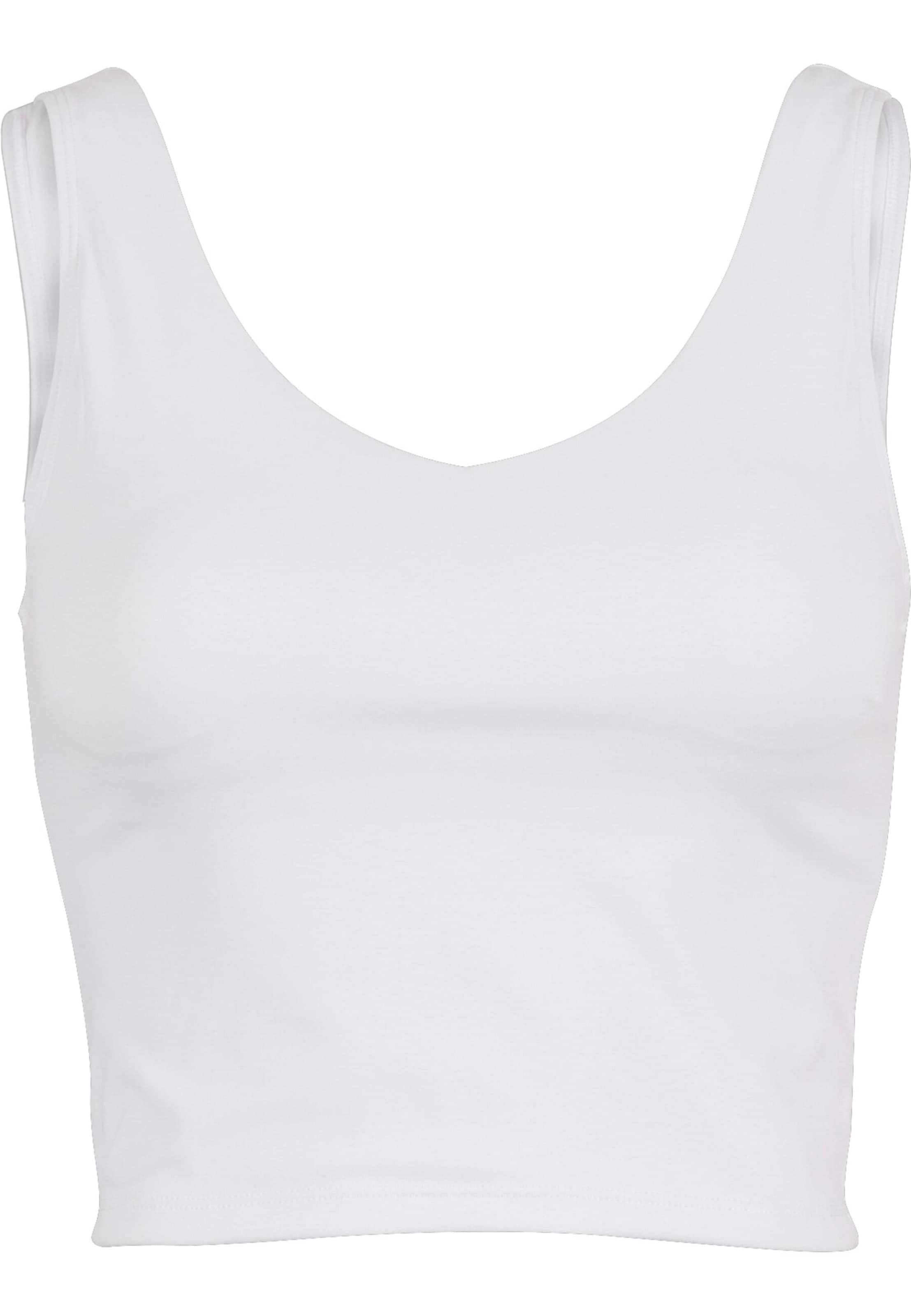 Sport top de la Aim'n pe alb: față