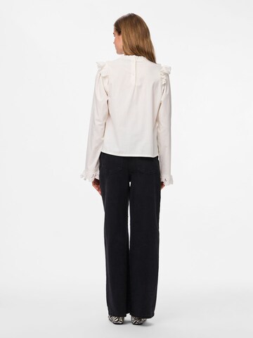 Chemisier PIECES en blanc