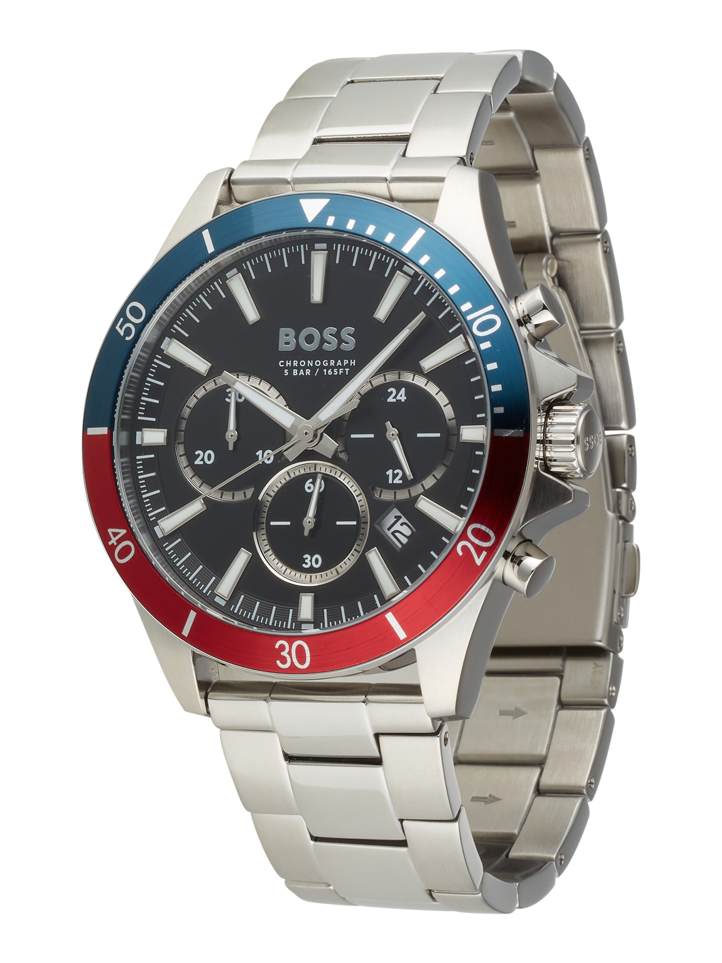BOSS Analog Watch 'TROPER' in Silver: front
