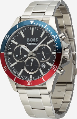 sidabrinė BOSS Black Analoginis (įprasto dizaino) laikrodis 'TROPER': priekis