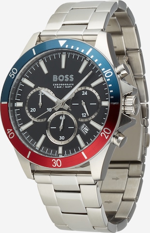 BOSS Black Analoog horloge 'TROPER' in Zilver: voorkant